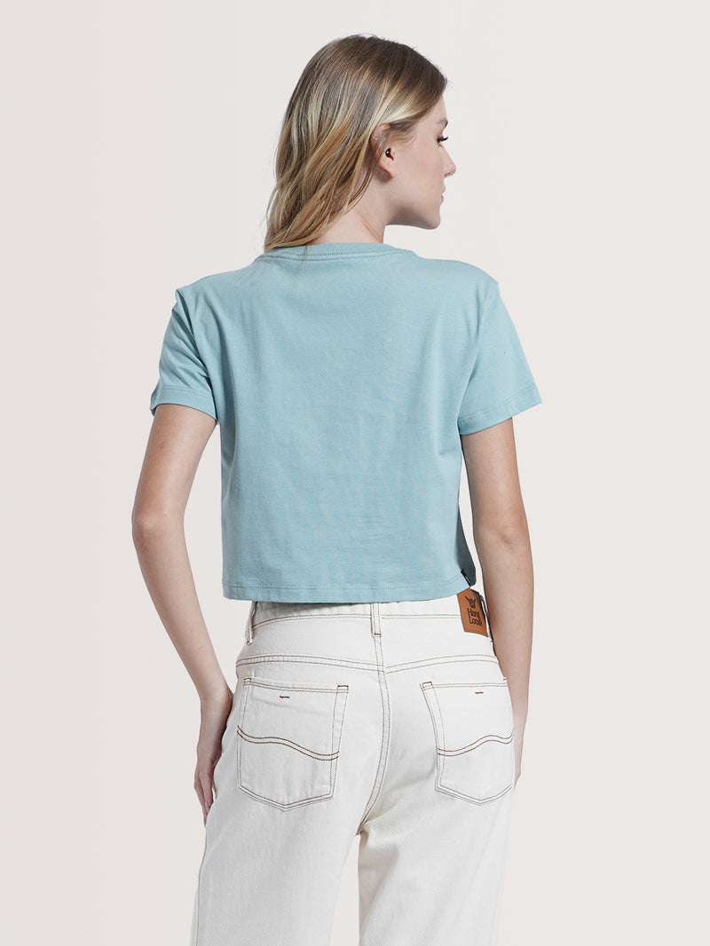 Camiseta Manga Curta Azul Hang Loose Wanna