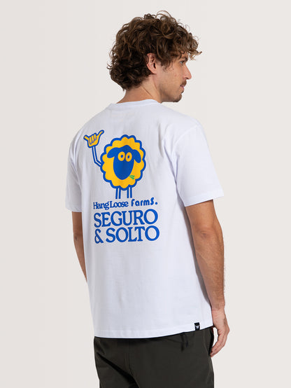 Camiseta Seguro e Solto Hang Loose x Farms