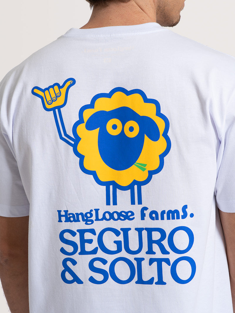 Camiseta Seguro e Solto Hang Loose x Farms