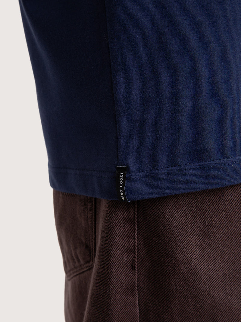 Camiseta Manga Curta Azul Marinho Hang Loose Goodtimes