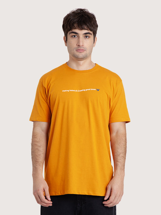 Camiseta Manga Curta Mostarda Hang Loose Goodtimes