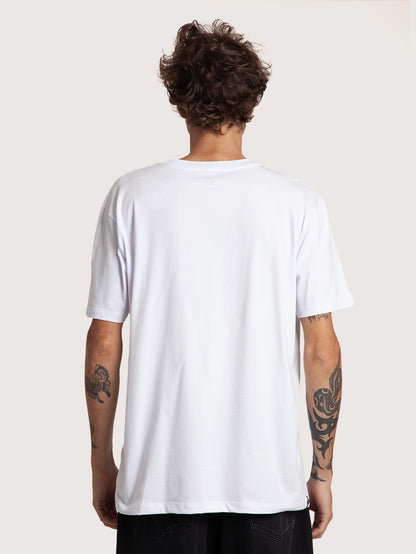 Camiseta Manga Curta Branca Hang Loose Logo
