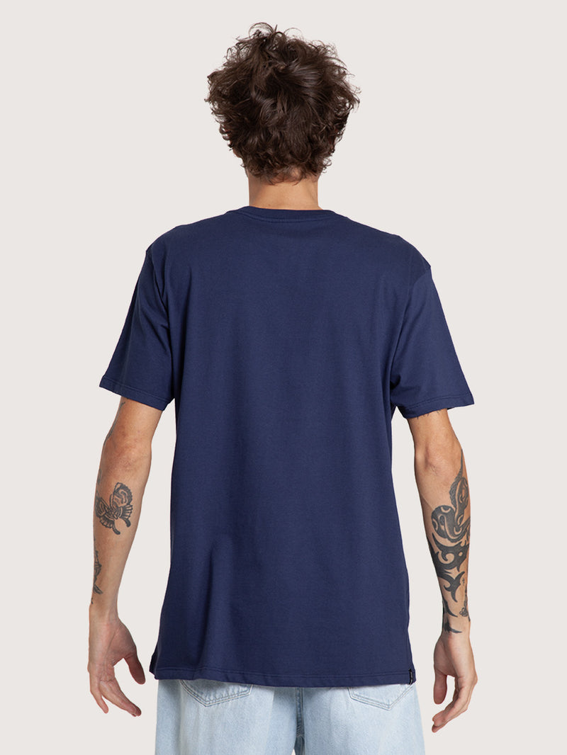 Camiseta Manga Curta Azul Marinho Masculina Hang Loose Craig