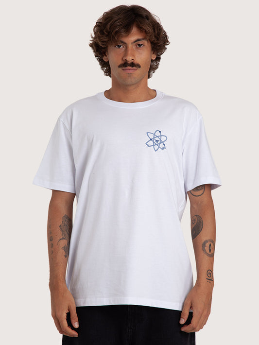 Camiseta Branca Hang Loose Atom