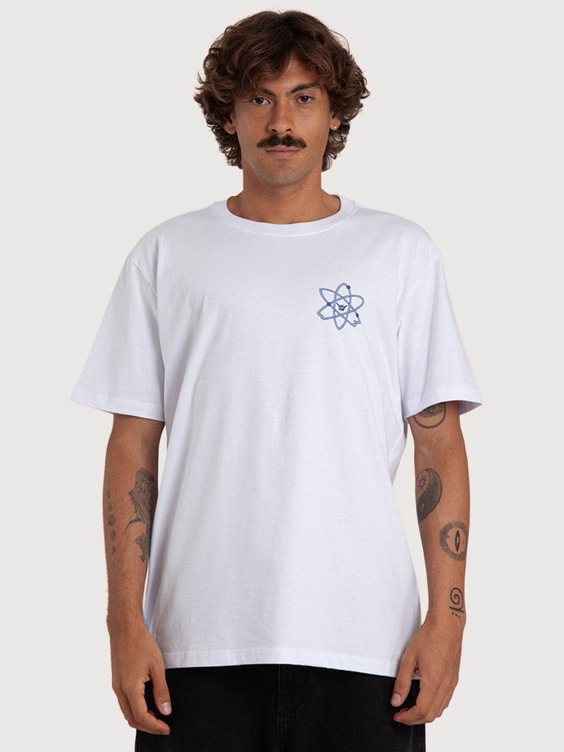 Camiseta Branca Hang Loose Atom