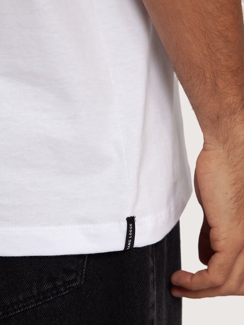 Camiseta Branca Hang Loose Atom