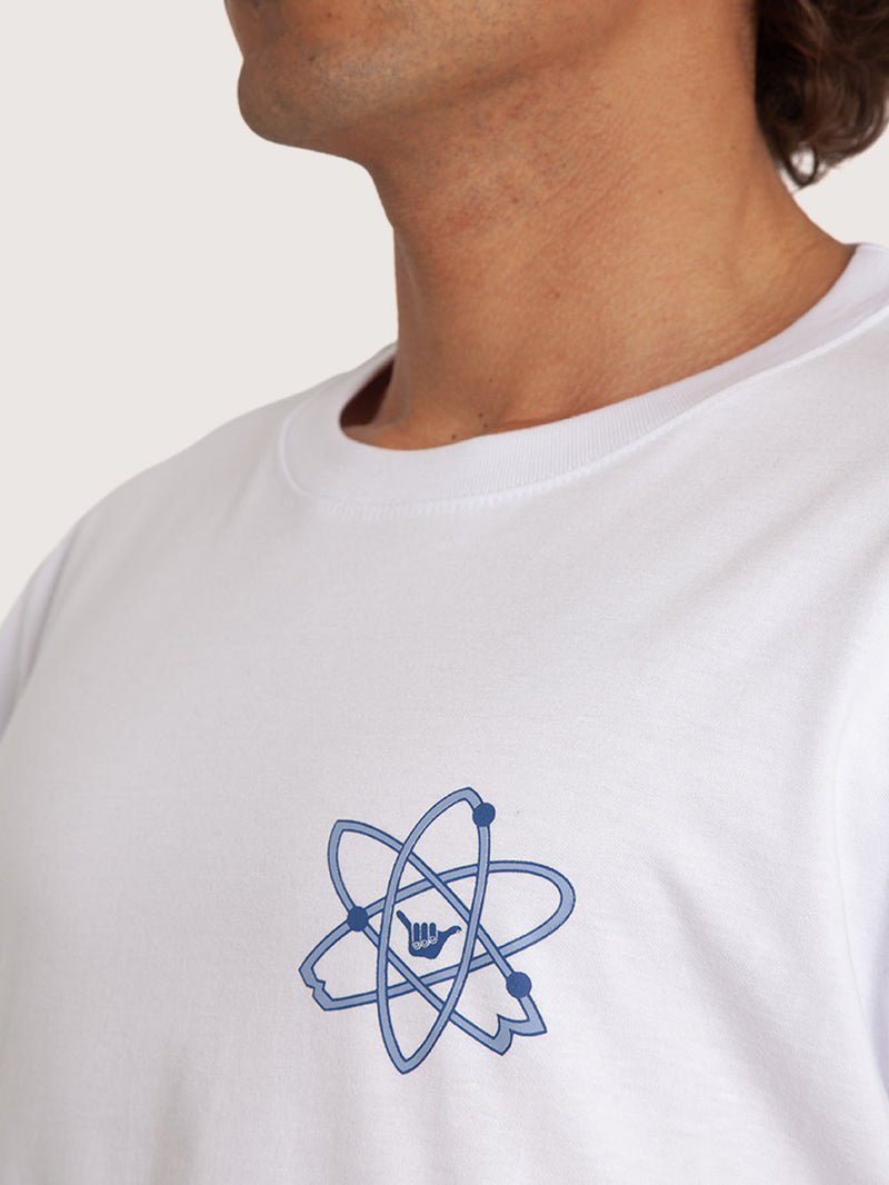 Camiseta Branca Hang Loose Atom