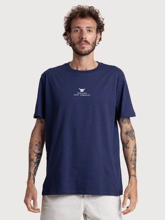Camiseta Manga Curta Azul Marinho Hang Loose Boat