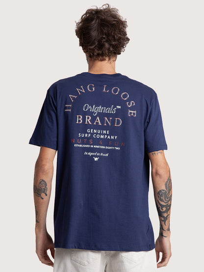 Camiseta Manga Curta Azul Marinho Hang Loose Boat