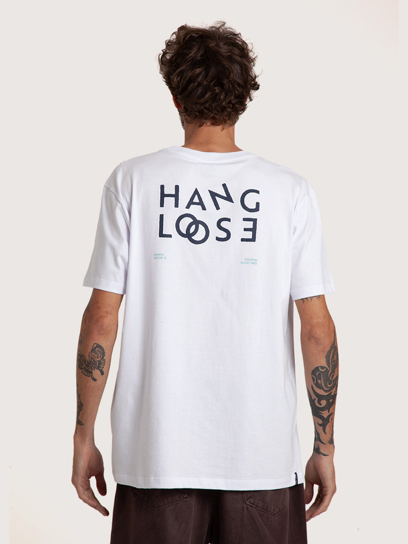Camiseta Branca Hang Loose Loose