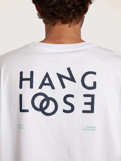 Camiseta Branca Hang Loose Loose