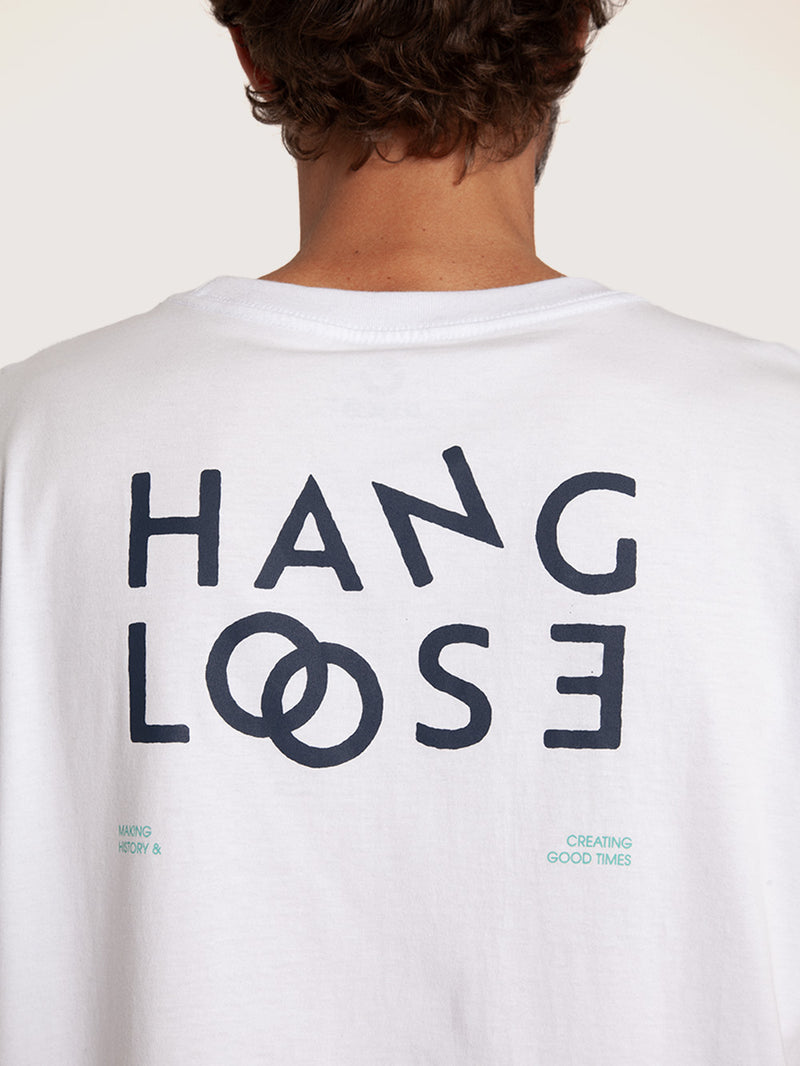 Camiseta Branca Hang Loose Loose