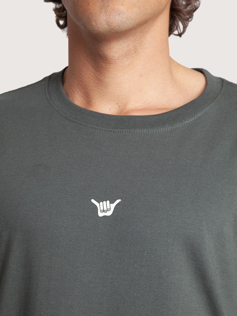 Camiseta Manga Curta Verde Hang Loose Loose
