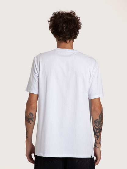 Camiseta Manga Curta Branca Masculina Hang Loose Share It