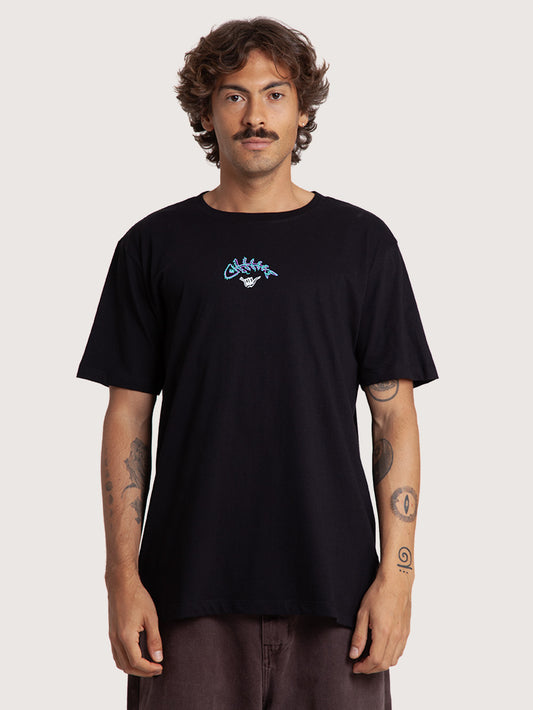 Camiseta Preta Hang Loose Fish