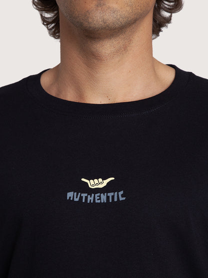 Camiseta Preta Hang Loose Soul