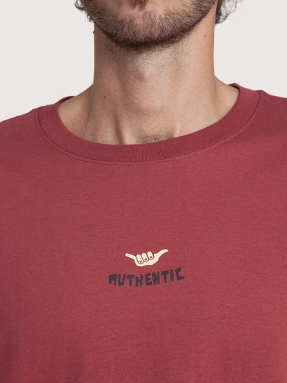 Camiseta Figo Bordô Hang Loose Soul