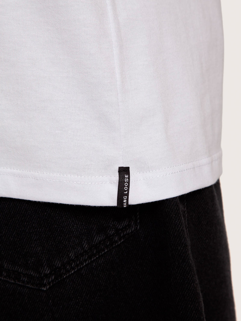 Camiseta Manga Curta Branca Hang Loose Mood