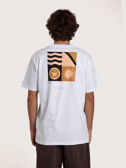 Camiseta Manga Curta Branca Hang Loose Play