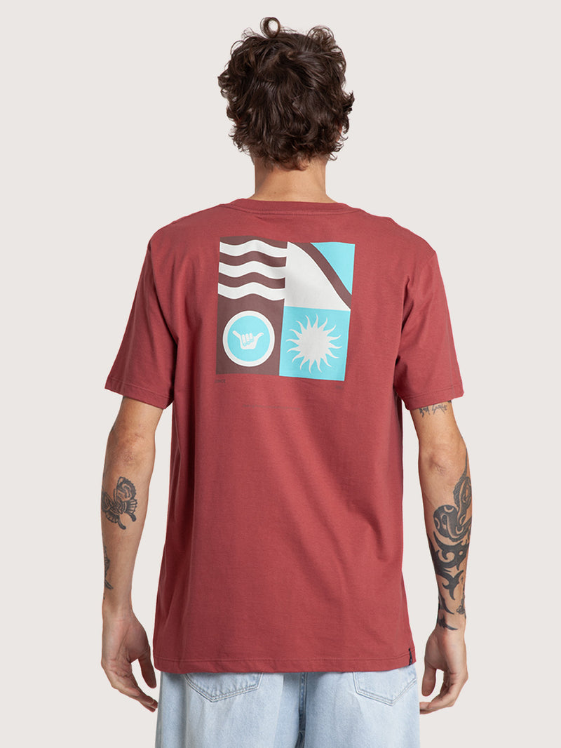 Camiseta Manga Curta Vinho Hang Loose Play