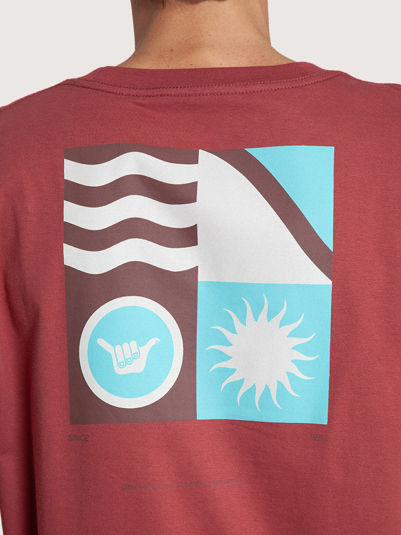 Camiseta Manga Curta Vinho Hang Loose Play