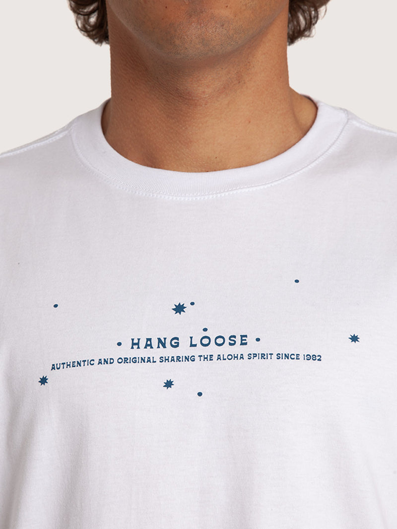 Camiseta Manga Curta Branco Masculina Hang Loose Sertão