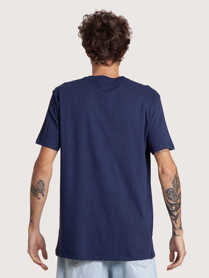 Camiseta Manga Curta Marinho Masculina Hang Loose Wind