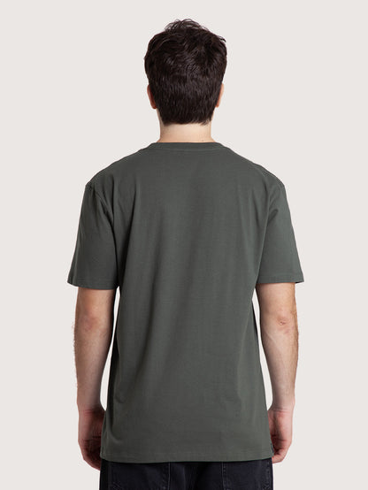 Camiseta Manga Curta Verde Masculina Hang Loose Sign