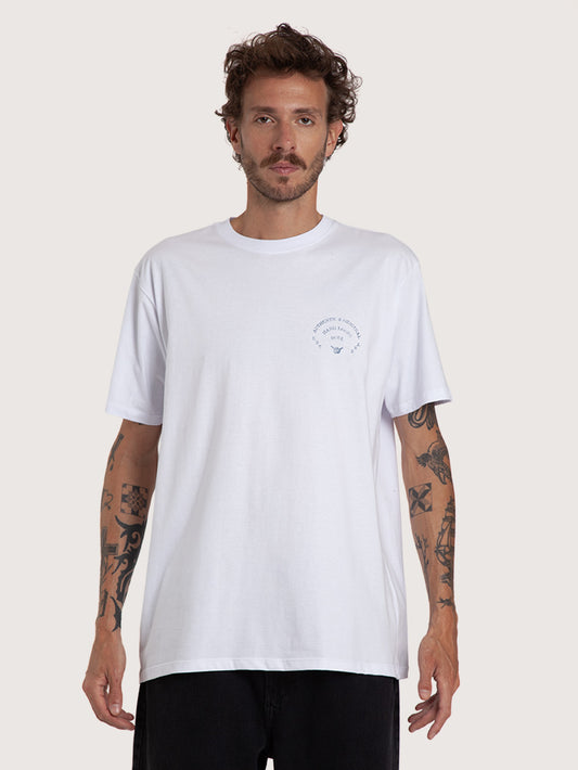 Camiseta Manga Curta Branca Hang Loose Octopuss