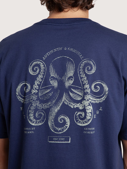 Camiseta Azul Marinho Hang Loose Octopuss