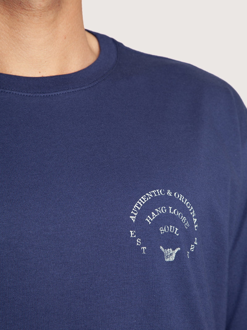 Camiseta Azul Marinho Hang Loose Octopuss