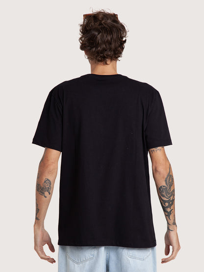 Camiseta Manga Curta Preta Hang Loose Mini