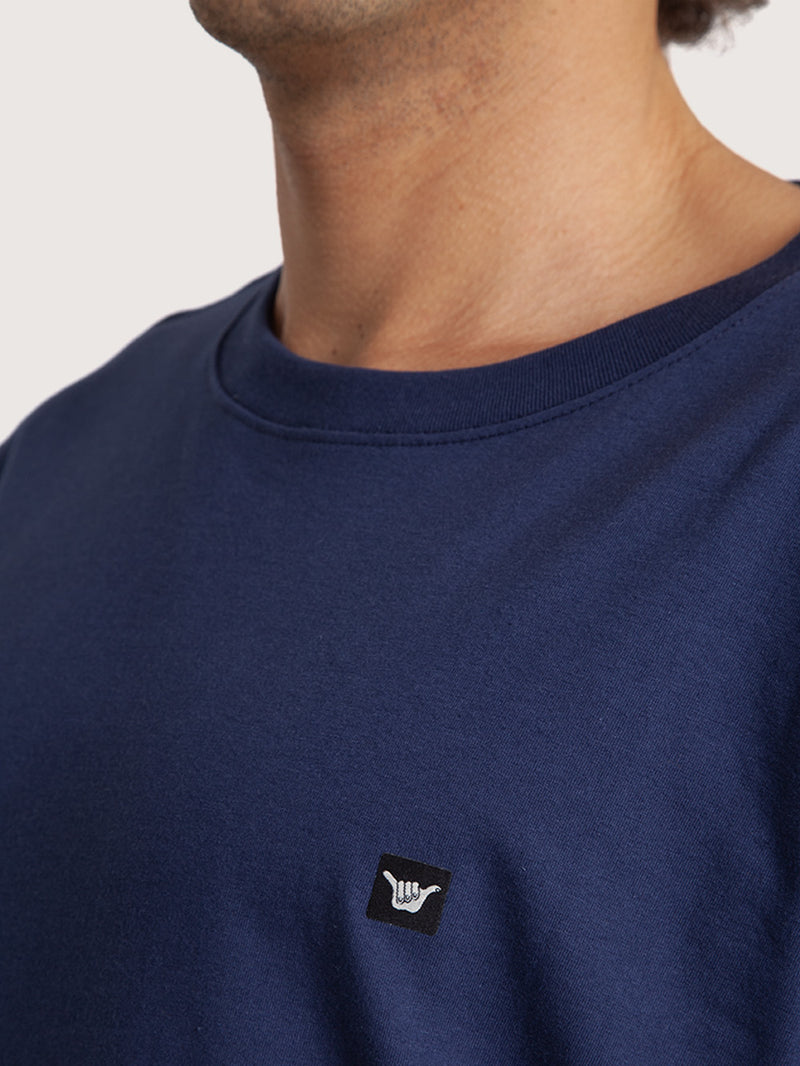 Camiseta Manga Curta Azul Marinho Hang Loose Mini