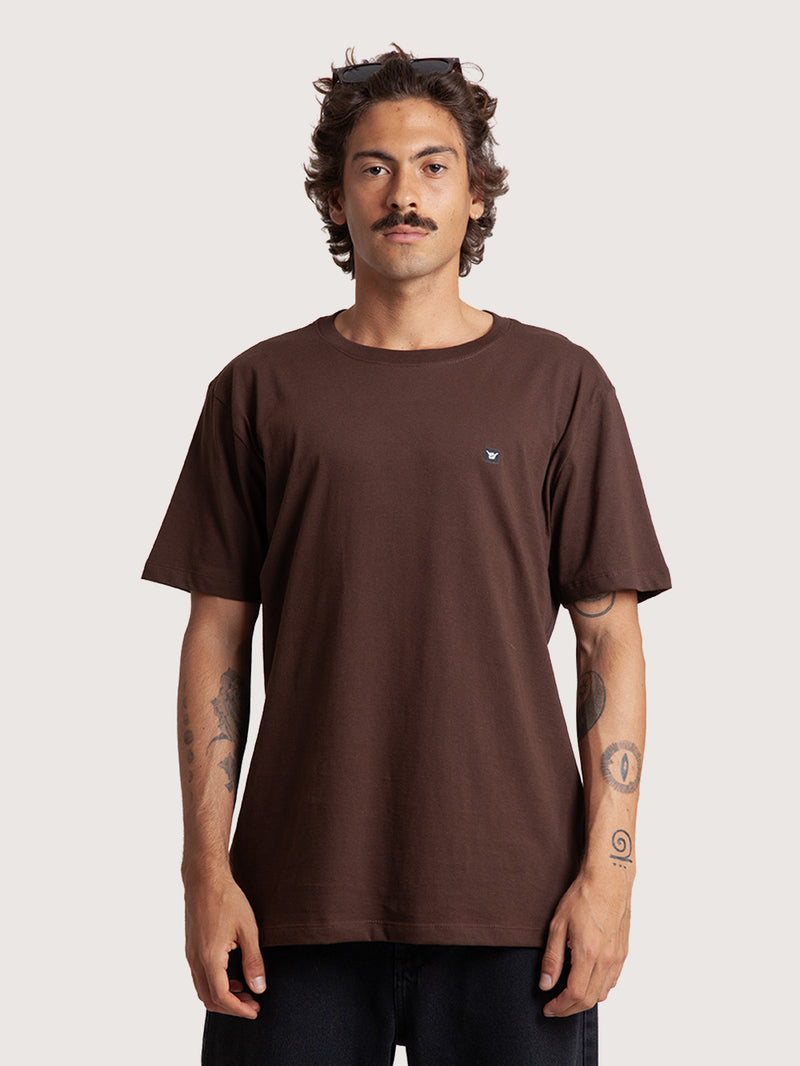 Camiseta Manga Curta Marrom Hang Loose Mini