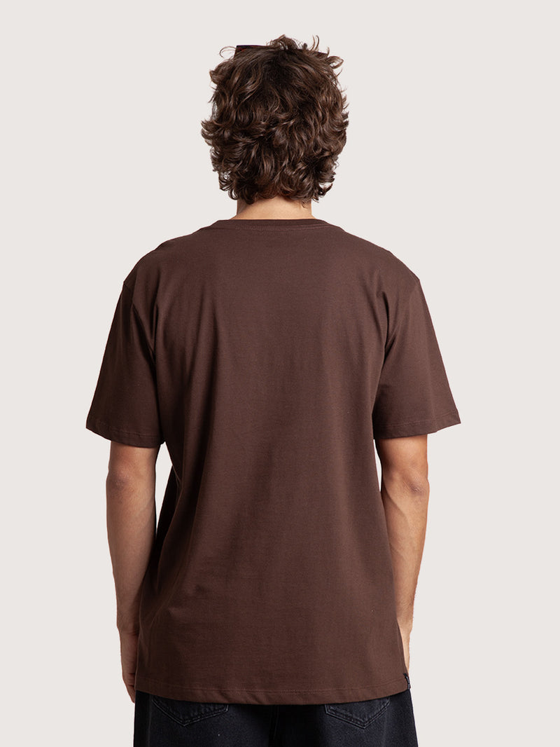 Camiseta Manga Curta Marrom Hang Loose Mini