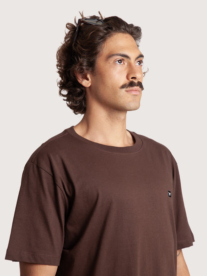 Camiseta Manga Curta Marrom Hang Loose Mini