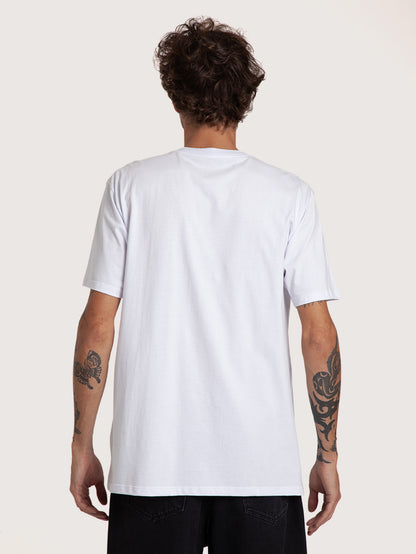 Camiseta Manga Curta Branca Masculina Hang Loose Redlabel