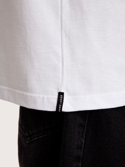 Camiseta Manga Curta Branca Masculina Hang Loose Redlabel