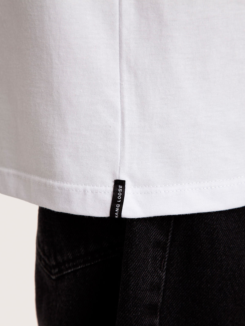 Camiseta Manga Curta Branca Masculina Hang Loose Redlabel