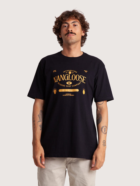 Camiseta Manga Curta Preta Masculina Hang Loose Redlabel