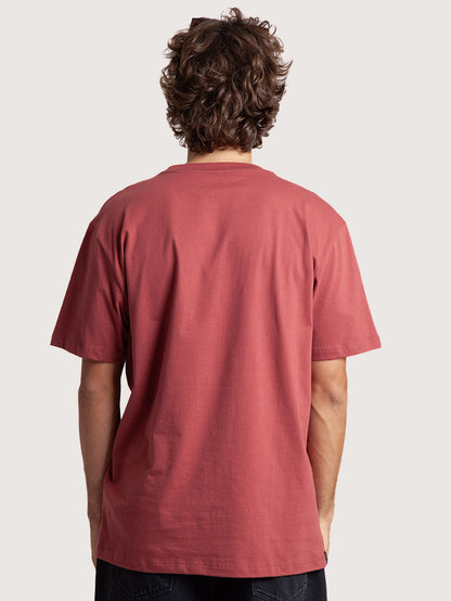 Camiseta Manga Curta Hang Loose Bordô Genuine