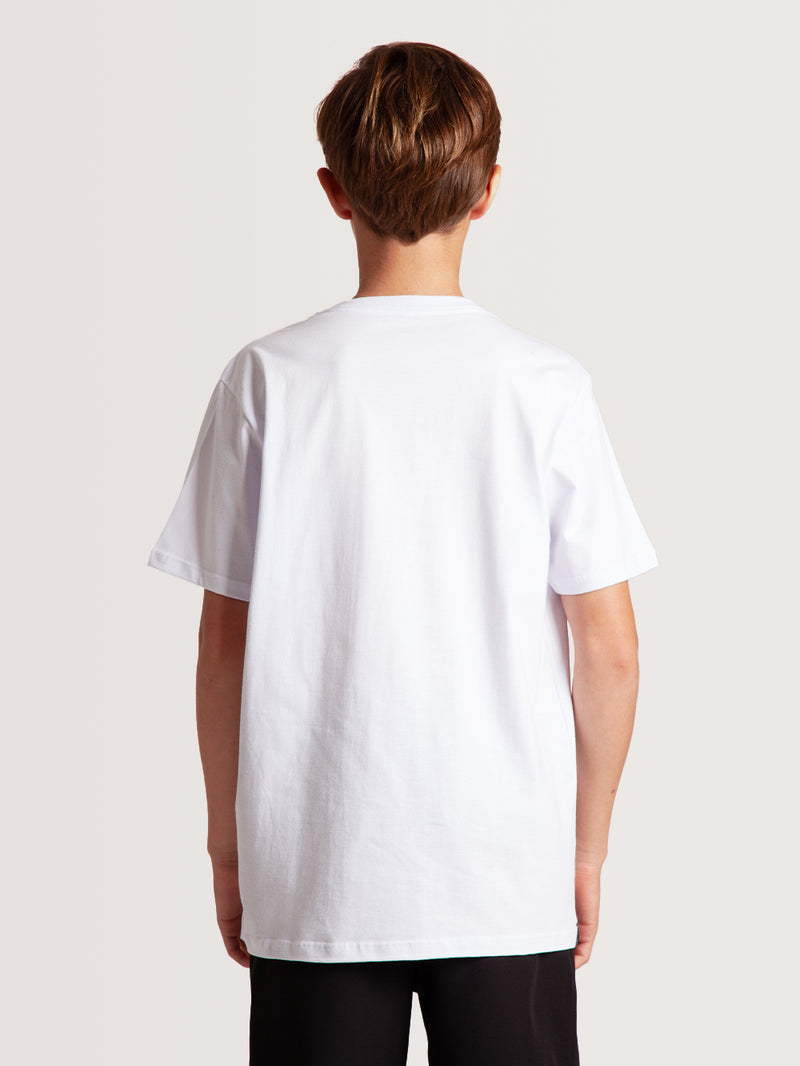 Camiseta Juvenil Lines Hang Loose Branca