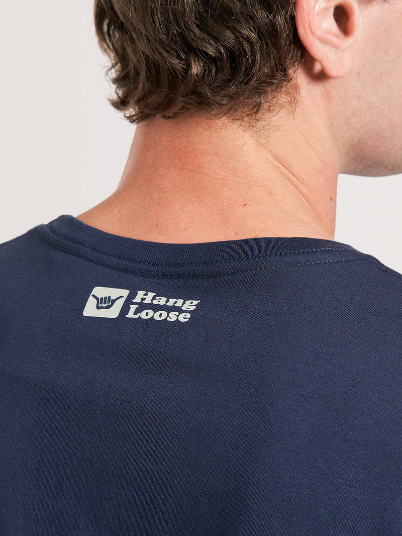 Camiseta Manga Longa Hang Loose Aloha Marinho