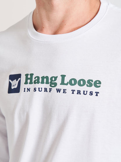 Camiseta Manga Longa Hang Loose Guide Branca