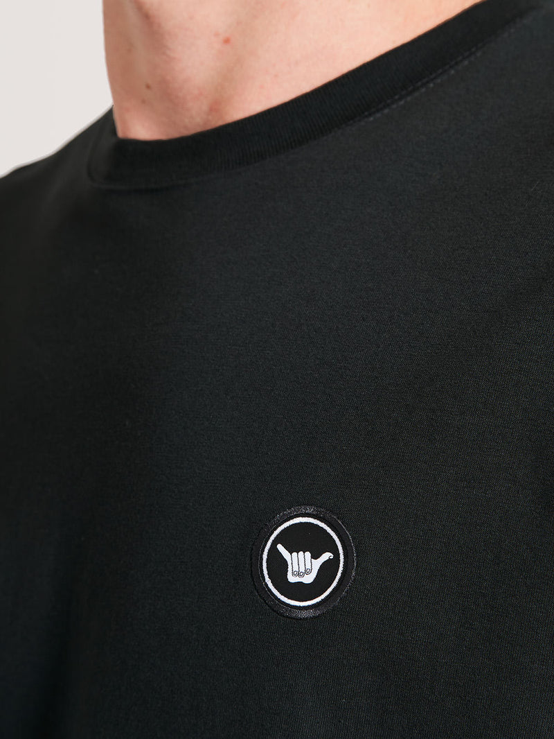 Camiseta Manga Longa Hang Loose Clean Preta