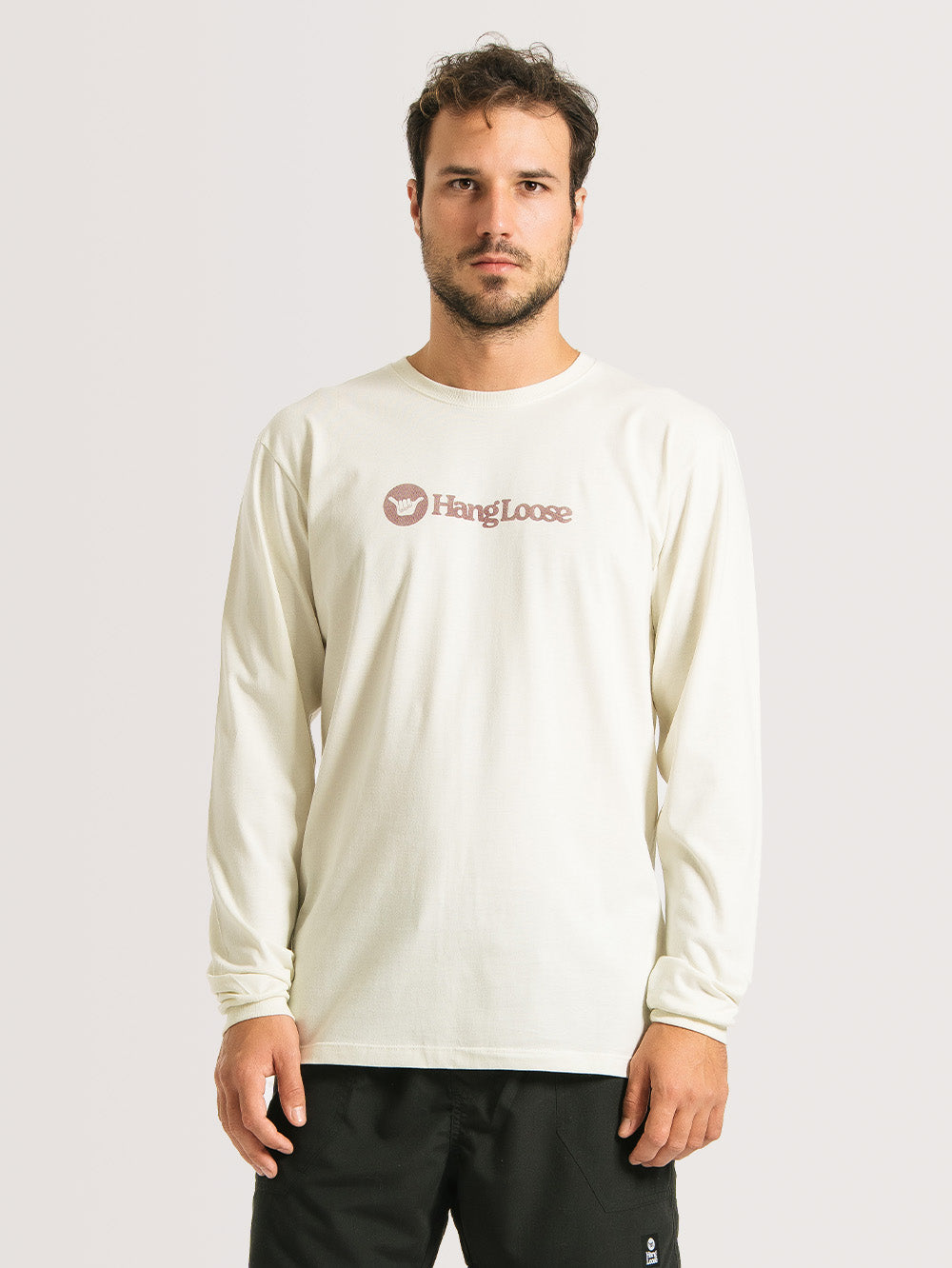 Camiseta Hang Loose Manga Longa Typonew Off White