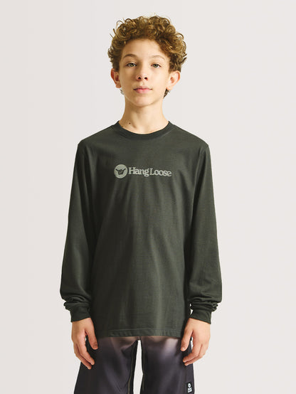 Camiseta Manga Longa Hang Loose Juvenil Typonew Chumbo