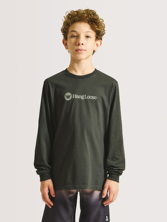 Camiseta Manga Longa Hang Loose Juvenil Typonew Chumbo