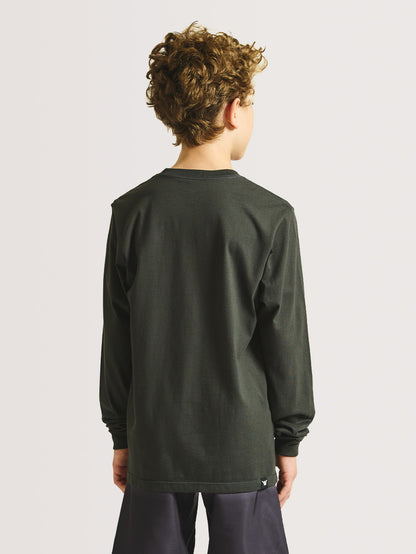 Camiseta Manga Longa Hang Loose Juvenil Typonew Chumbo