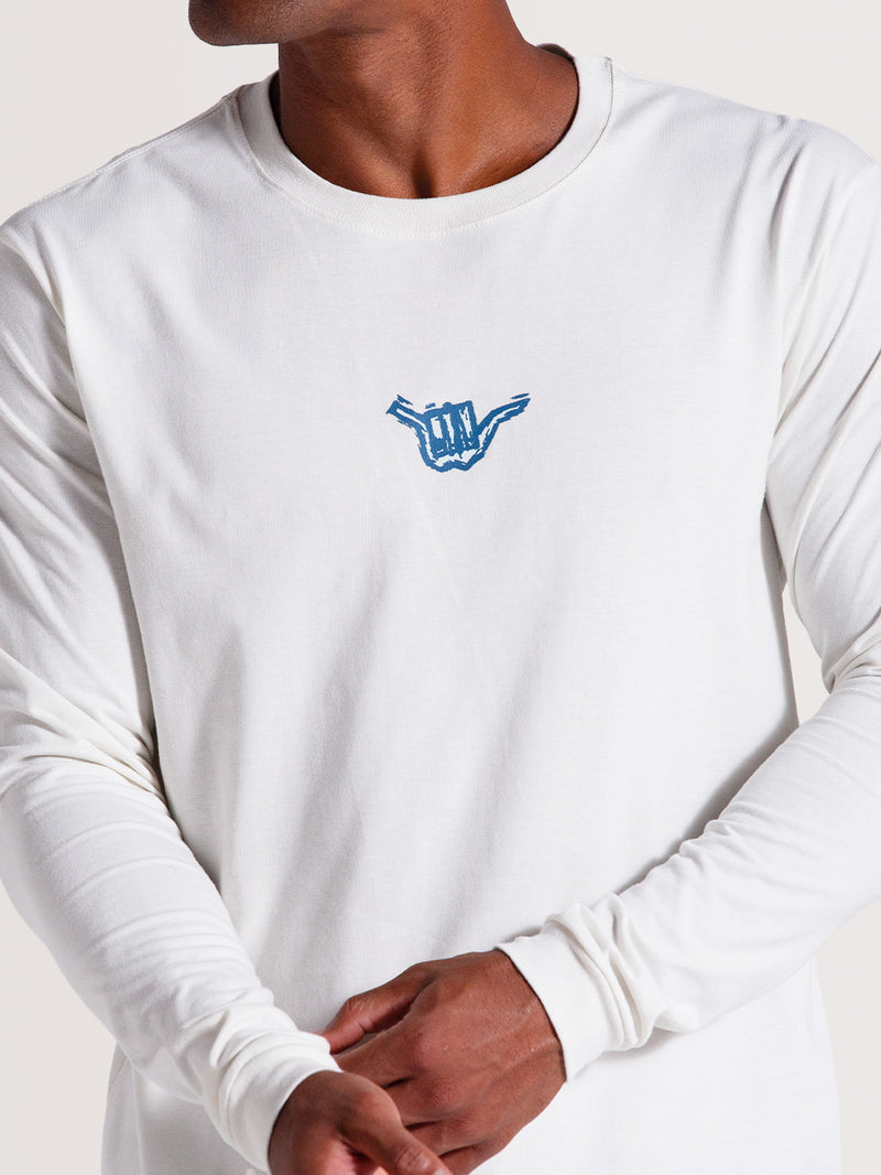 Camiseta Off White Manga Longa Hang Loose Wildguys